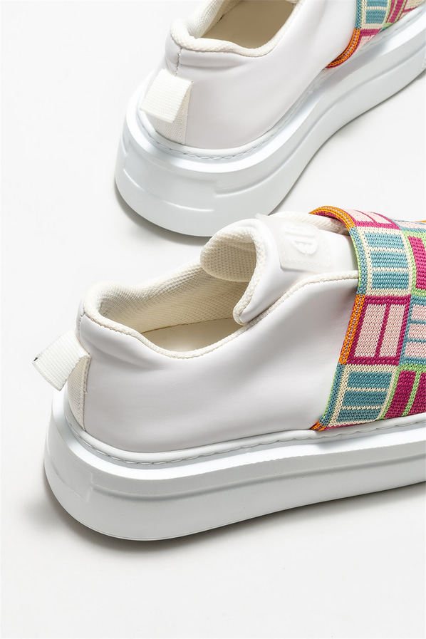 Beyaz kadın sneaker - Elle Shoes