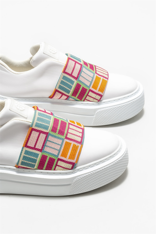 Beyaz kadın sneaker - Elle Shoes