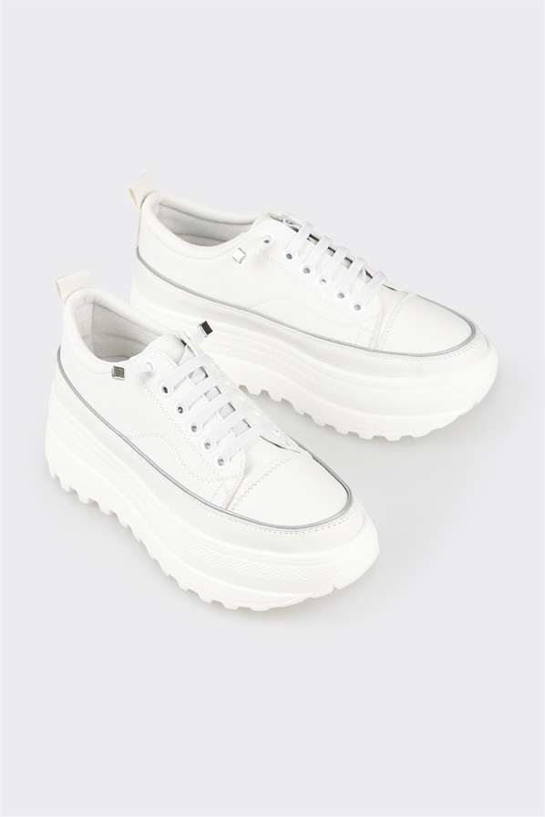 Beyaz kadın sneaker - Elle Shoes