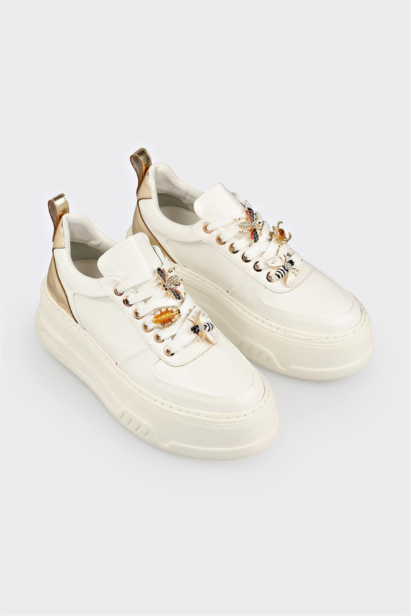 Beyaz kadın sneaker - Elle Shoes