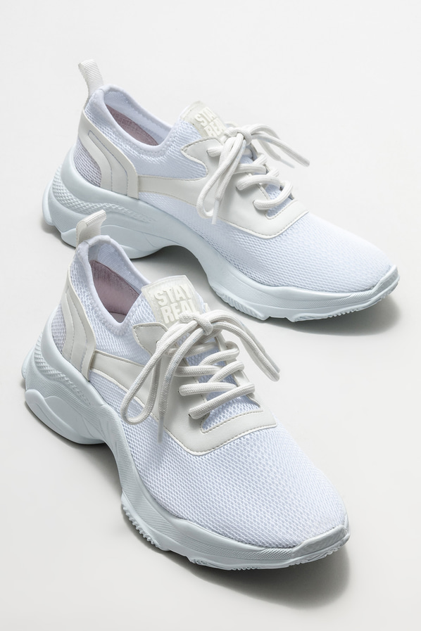 Beyaz kadın spor ayakkabı - Elle Shoes