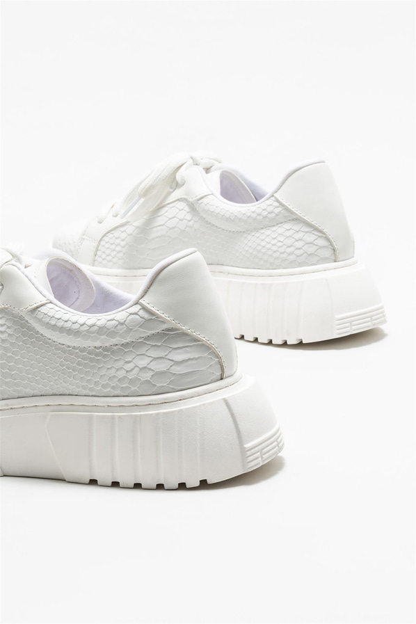 Beyaz kadın sneaker - Elle Shoes