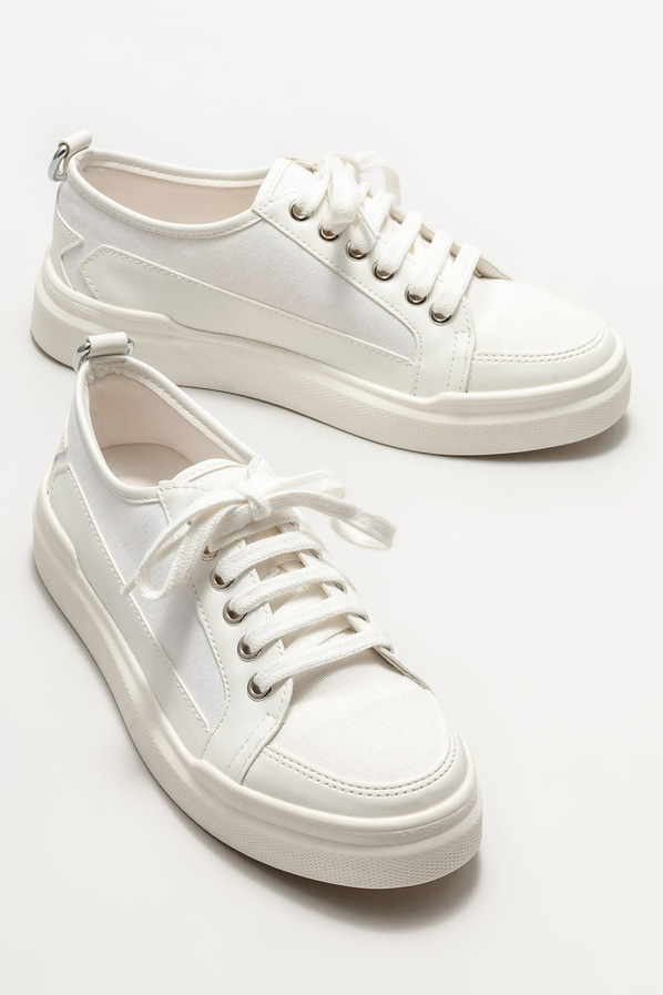 Beyaz kadın spor ayakkabı - Elle Shoes