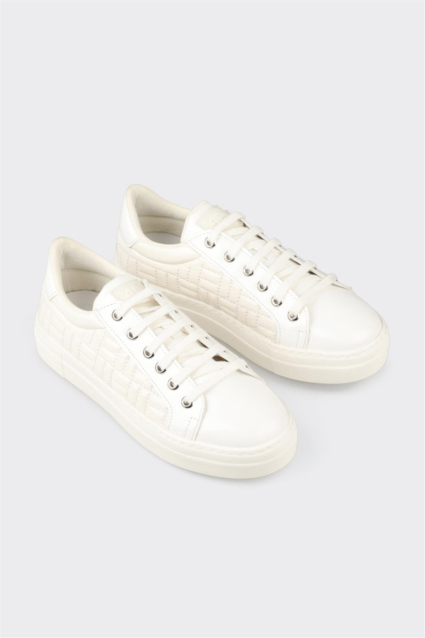 Beyaz kadın sneaker - Elle Shoes