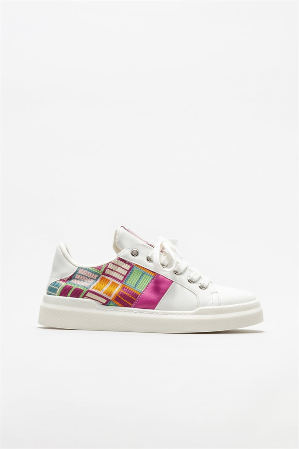 Beyaz kadın sneaker - Elle Shoes