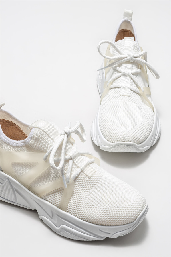 Beyaz kadın spor ayakkabı - Elle Shoes