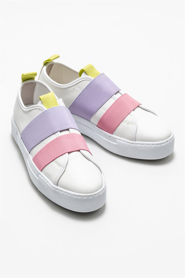 Beyaz kadın sneaker - Elle Shoes