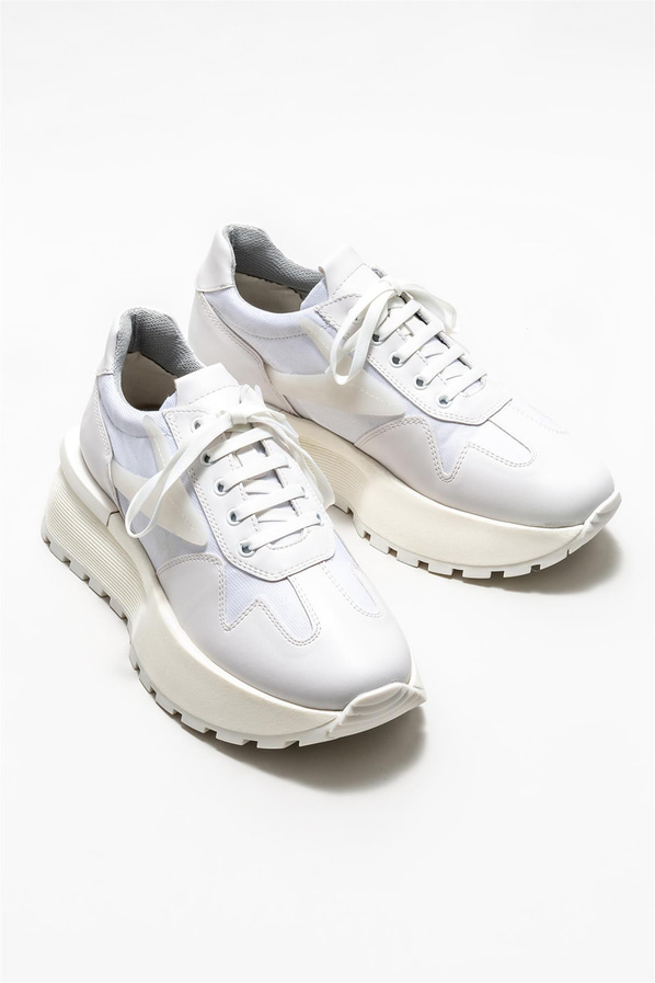Beyaz kadın sneaker - Elle Shoes