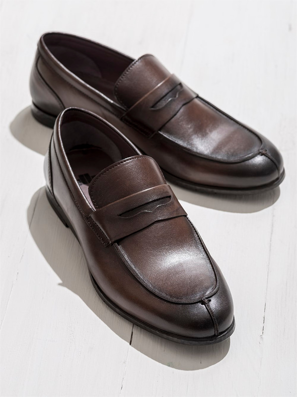 Kahve erkek ayakkabı - Elle Shoes