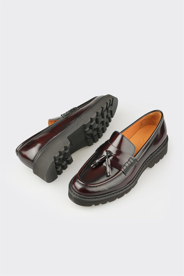 Bordo Deri Erkek Klasik Ayakkabı
