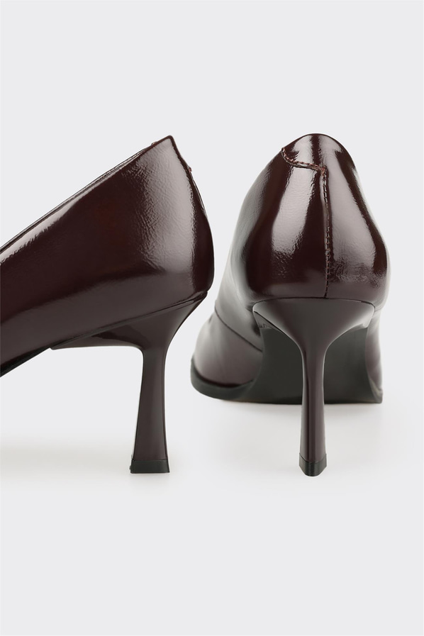 Bordo Deri Kadın Ayakkabı