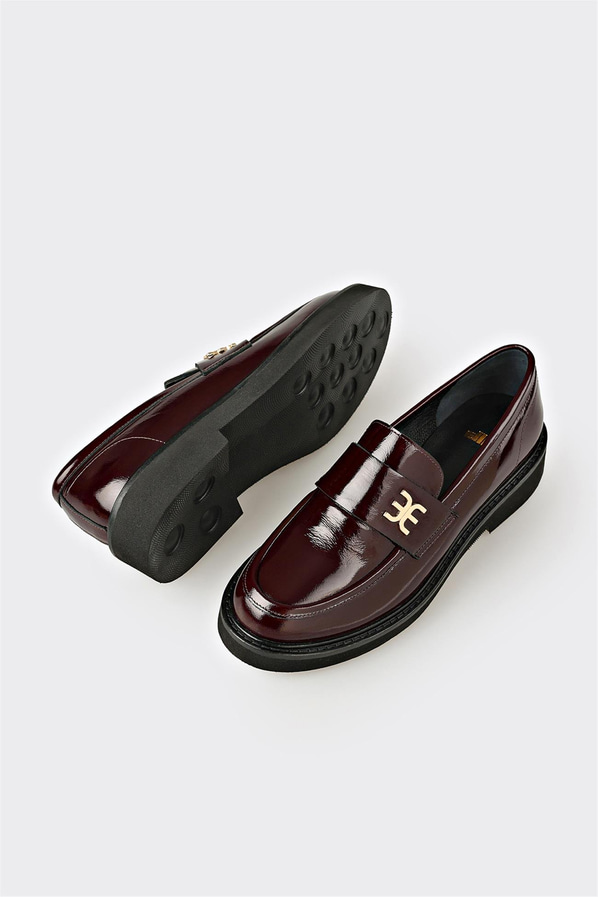 Bordo Deri Kadın Günlük Ayakkabı