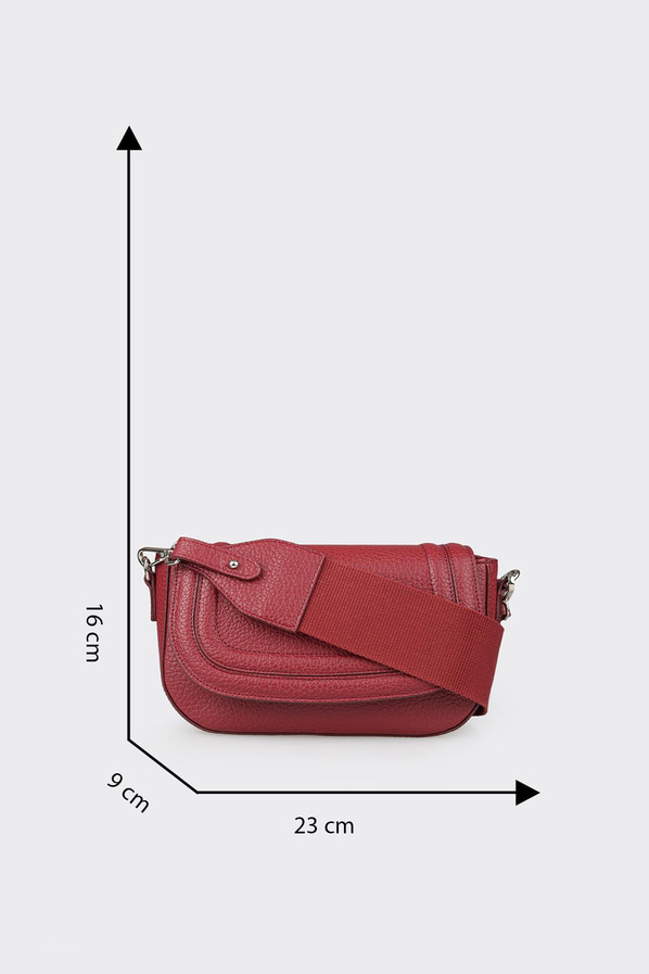 Bordo kadın çapraz çanta - Elle Shoes