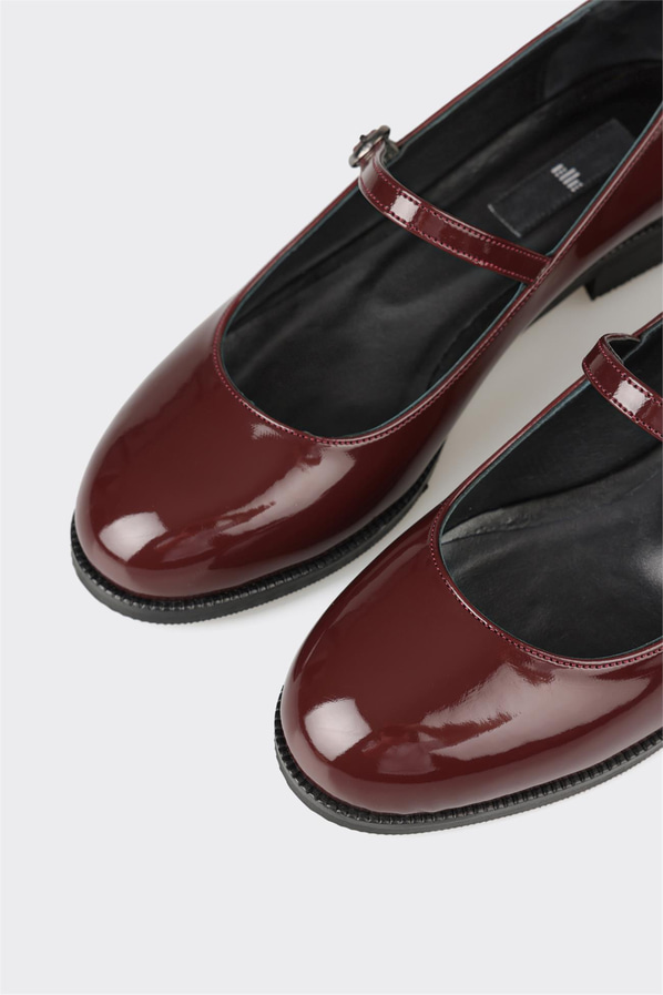 Bordo kadın düz ayakkabı, günlük kullanım için - Elle Shoes