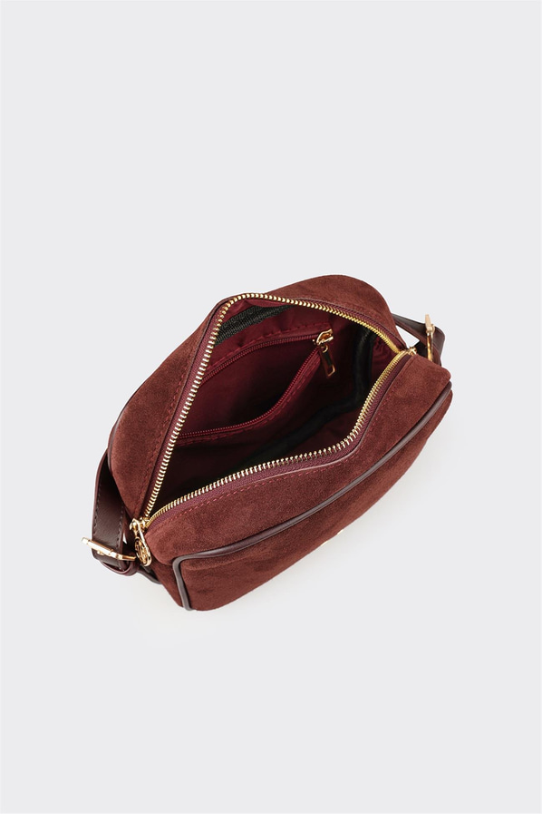 Bordo Kadın Küçük Çapraz Çanta