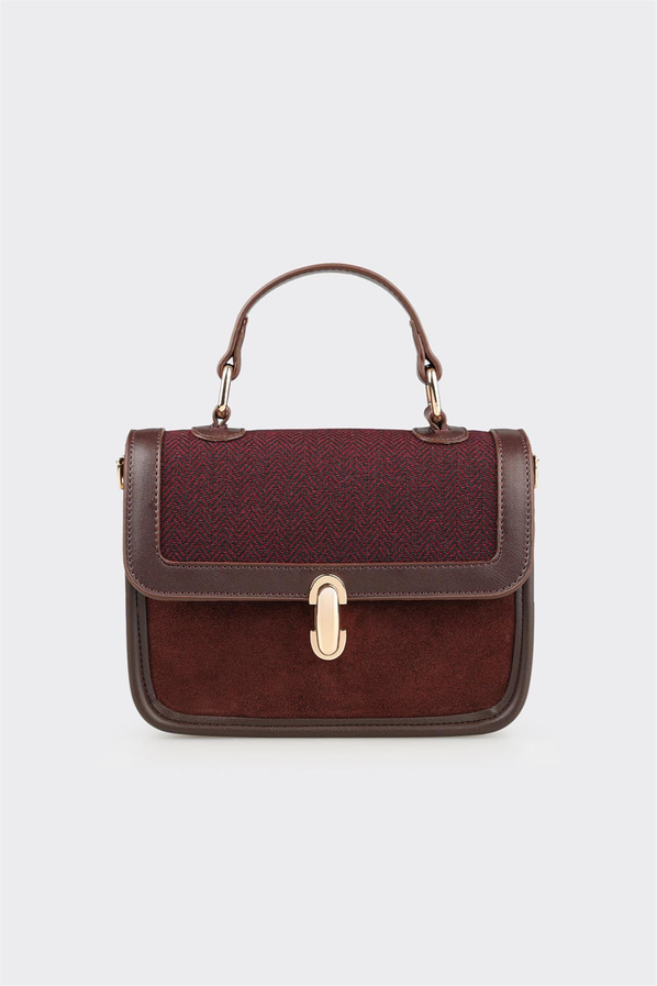 Bordo Kadın Küçük El Çantası