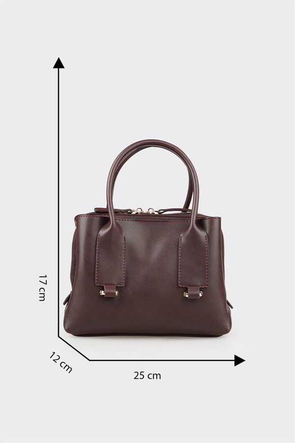 Bordo Kadın Küçük El Çantası