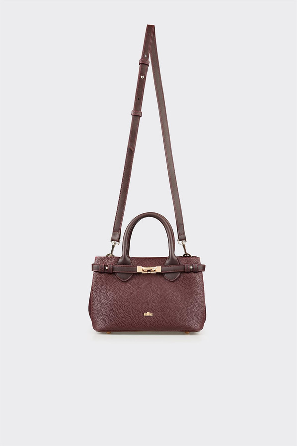 Bordo Kadın Küçük El Çantası