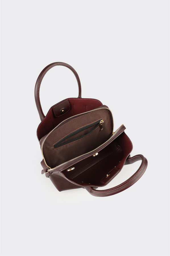 Bordo Kadın Küçük El Çantası