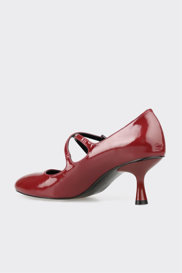 Bordo kadın topuklu ayakkabı - Elle Shoes