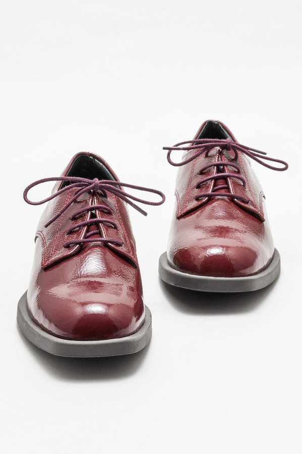 Bordo kadın oxford - Elle Shoes