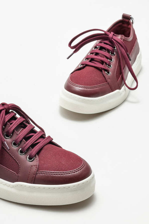 Bordo kadın spor ayakkabı - Elle Shoes