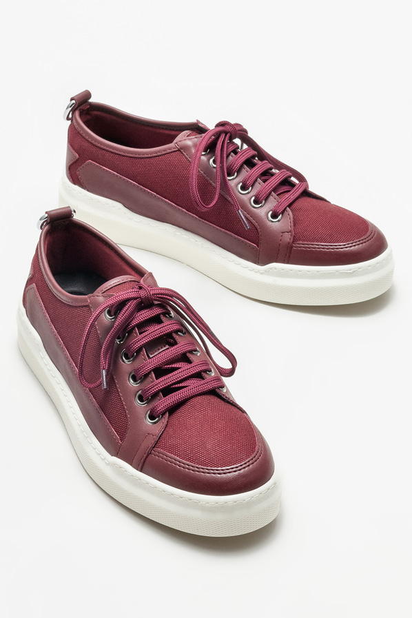 Bordo kadın spor ayakkabı - Elle Shoes