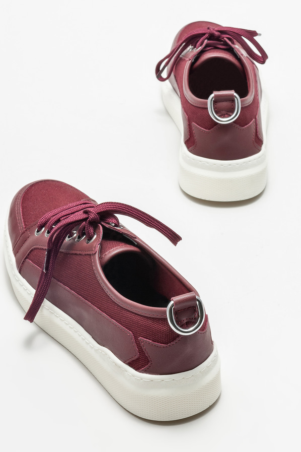 Bordo kadın spor ayakkabı - Elle Shoes