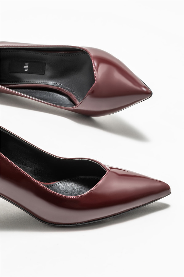 Bordo kadın stiletto - Elle Shoes