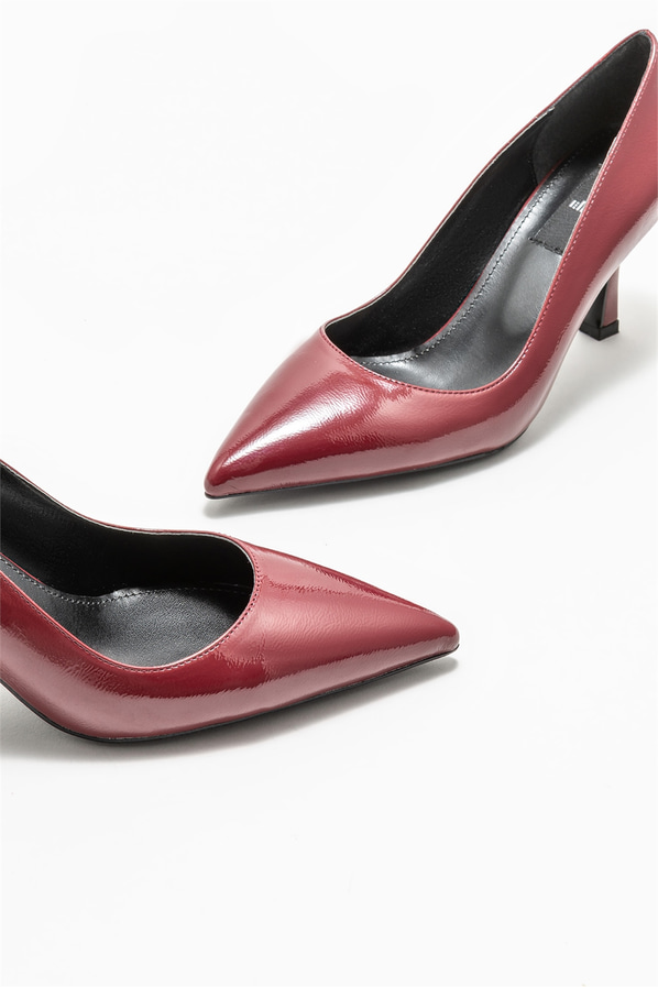 Bordo kadın stiletto - Elle Shoes