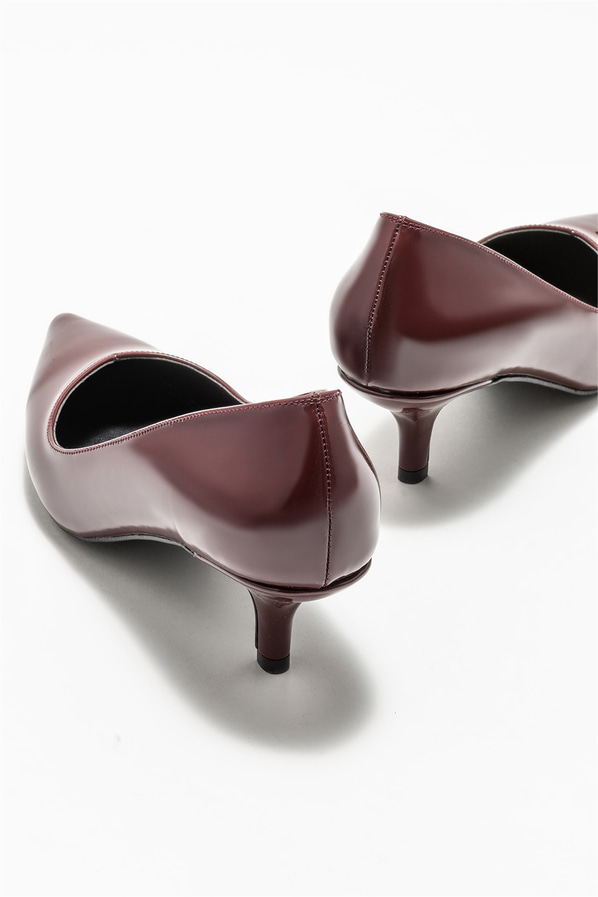 Bordo kadın stiletto - Elle Shoes