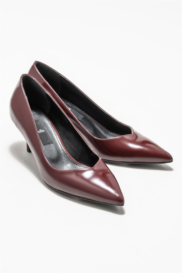 Bordo kadın stiletto - Elle Shoes
