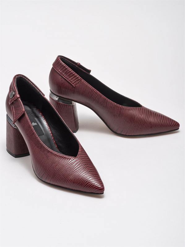 Bordo Kadın Stiletto