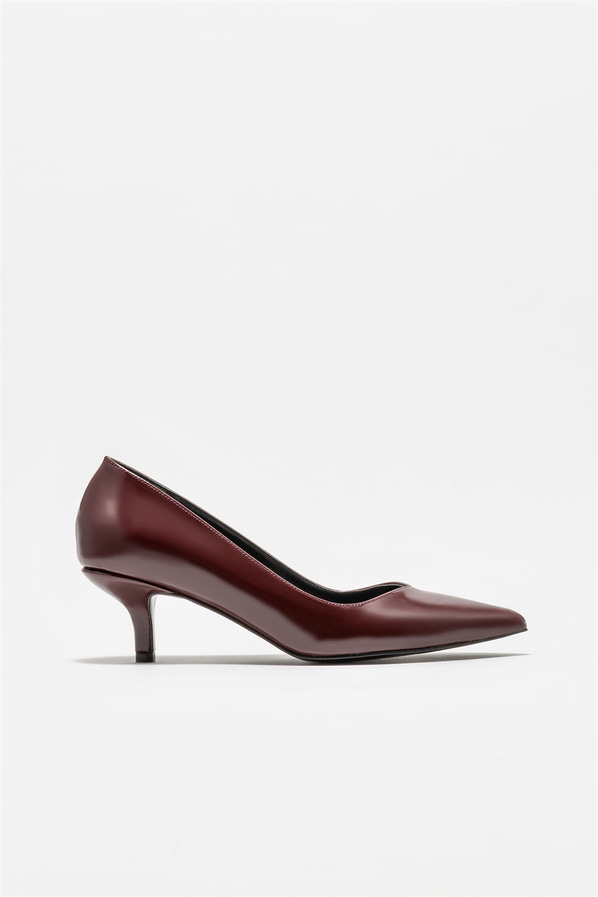 Bordo kadın stiletto - Elle Shoes