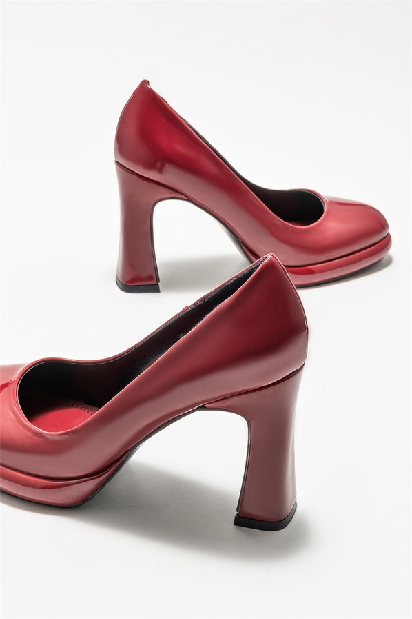 Bordo topuklu kadın ayakkabı - Elle Shoes