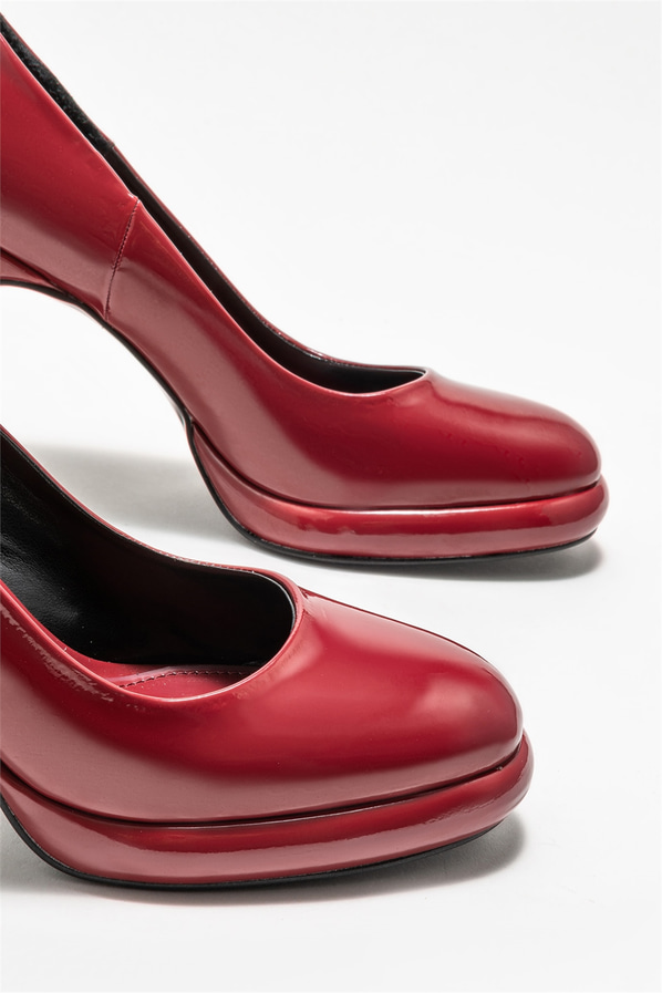 Bordo topuklu kadın ayakkabı - Elle Shoes