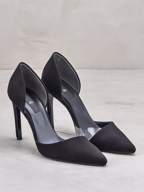 Siyah ince topuklu kadın ayakkabı - Elle Shoes