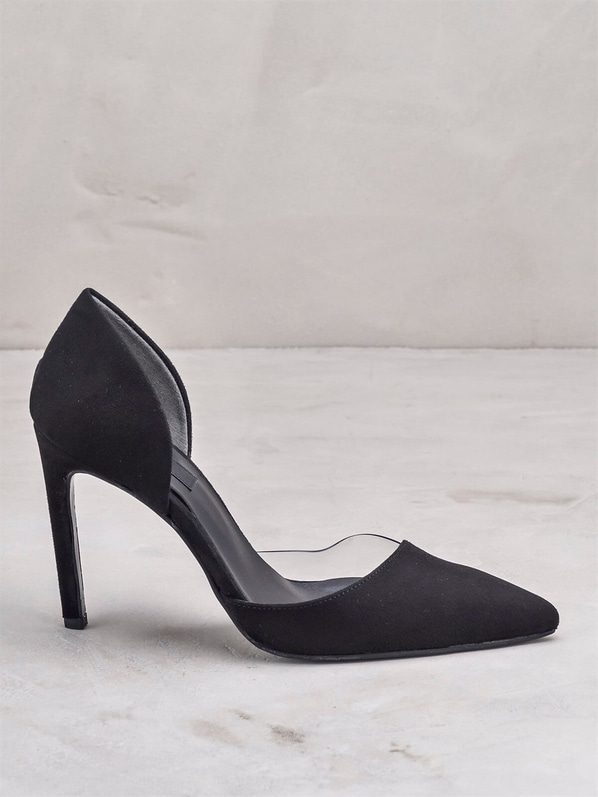 Siyah ince topuklu kadın ayakkabı - Elle Shoes