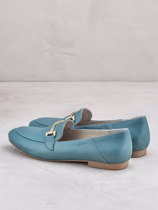 Camee Hakiki Deri Kadın Loafer YESIL