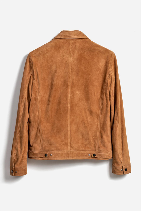 Camel deri erkek ceket - Elle Shoes