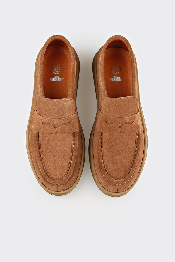 Camel Deri Erkek Günlük Ayakkabı