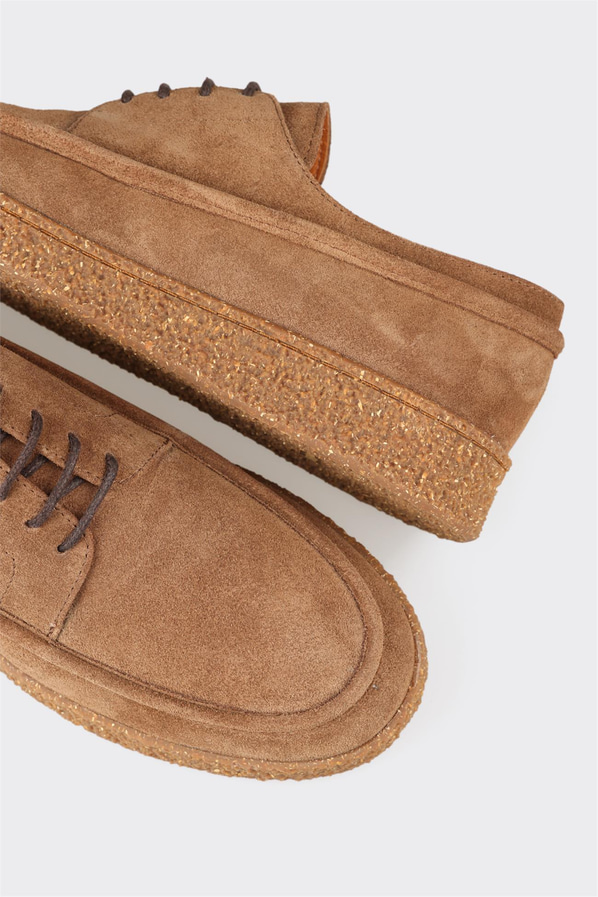 Camel deri erkek günlük ayakkabı, günlük kullanım için - Elle Shoes
