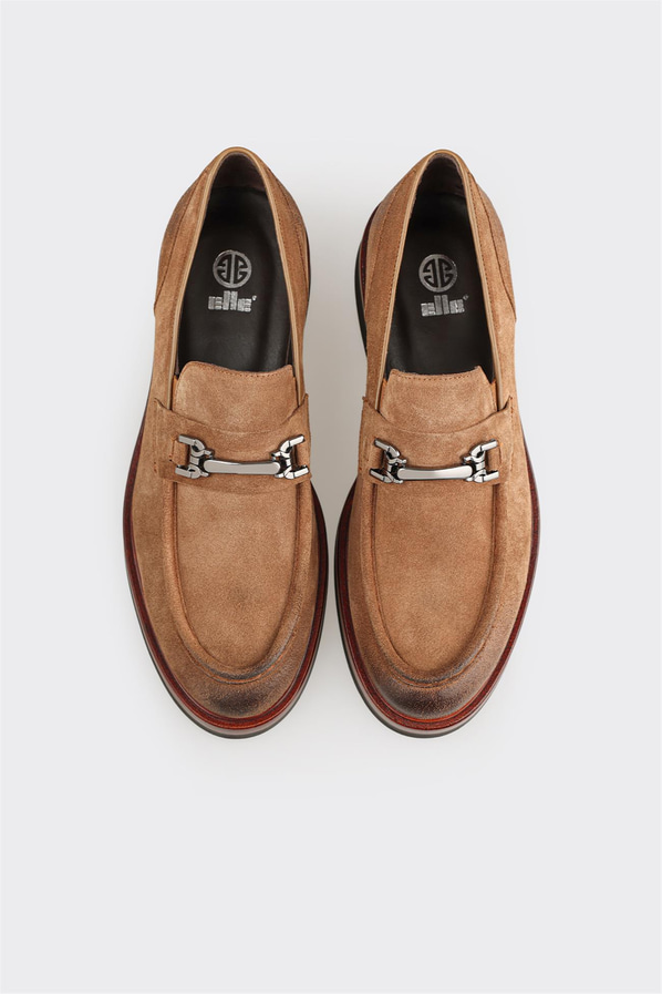 Camel Deri Erkek Günlük Ayakkabı