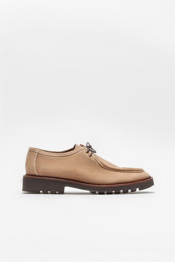 Camel deri erkek klasik ayakkabı - Elle Shoes