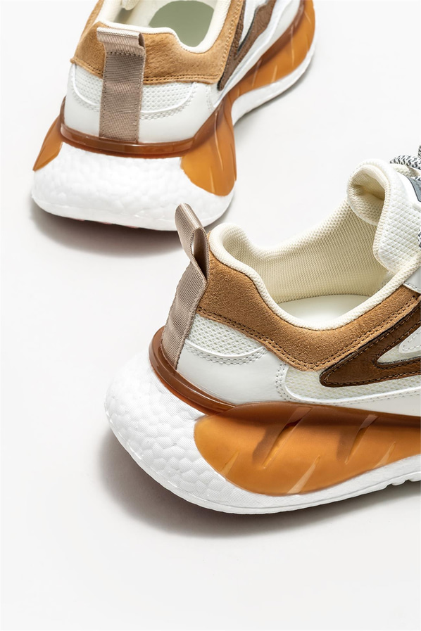 Camel deri erkek spor ayakkabı - Elle Shoes