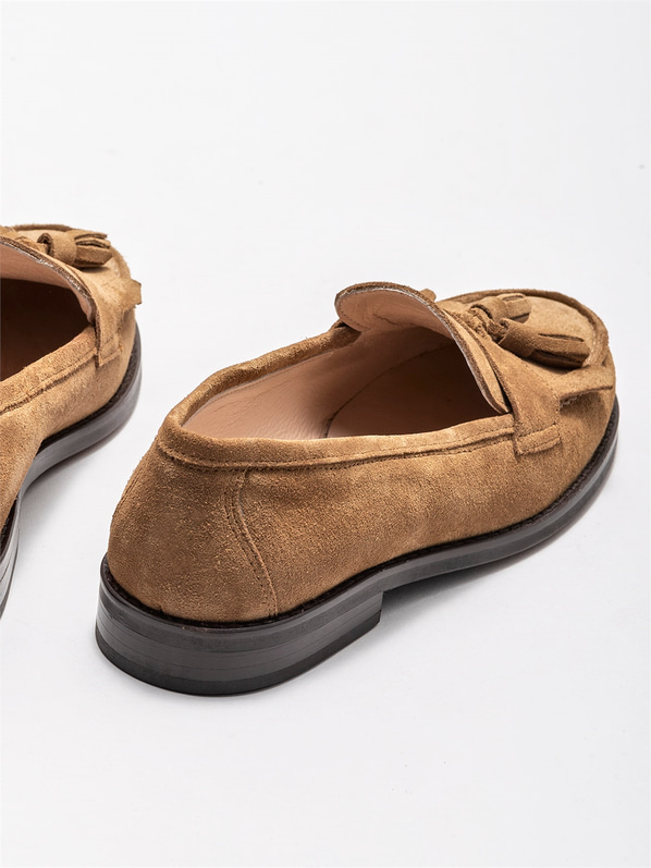 Camel Deri Kadın Loafer