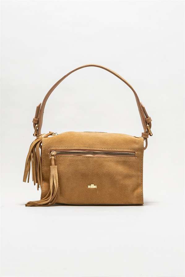 Camel kadın omuz çantası - Elle Shoes