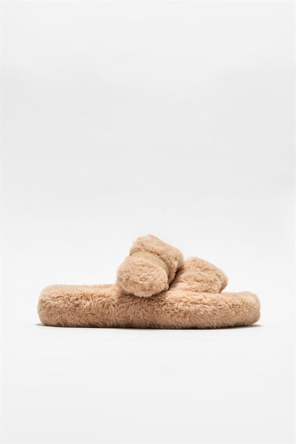 Camel kadın terlik - Elle Shoes