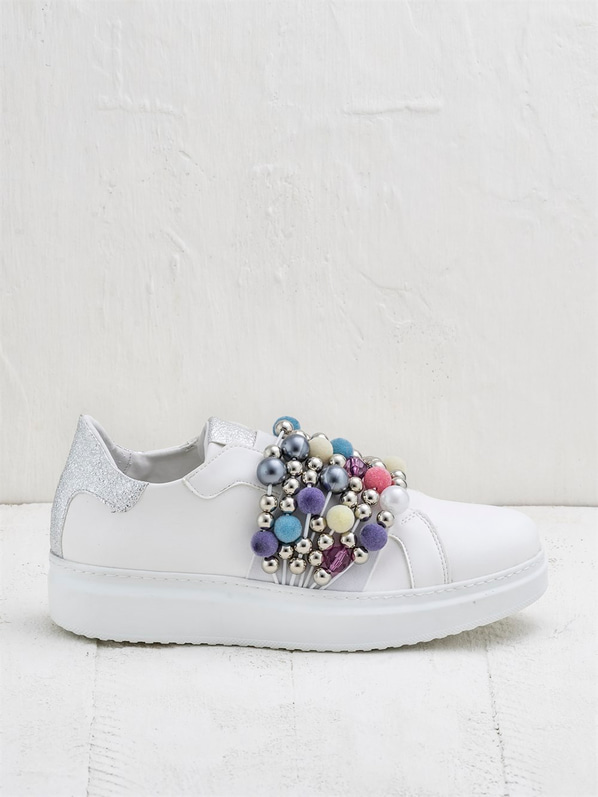 Beyaz kadın ayakkabı - Elle Shoes