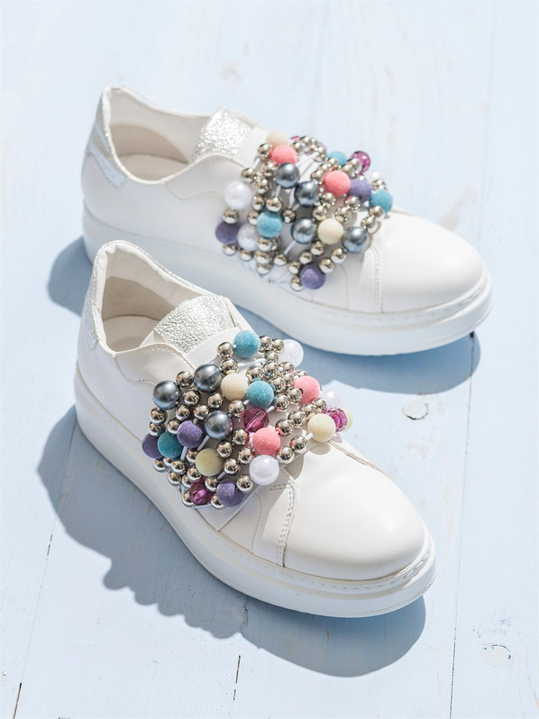 Beyaz kadın ayakkabı - Elle Shoes